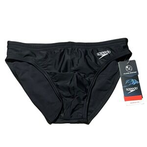 Speedo Mens Endurance+ Swim Briefs Black Chlorine Resistant Size 30 87300165001
